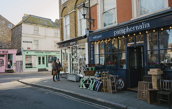 Some shops in Margate Old Town