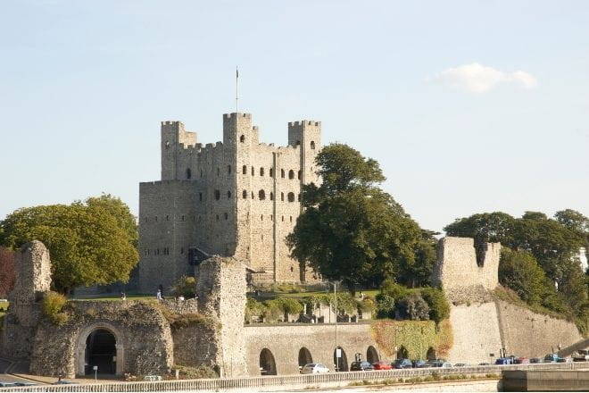 a castle on top of a building