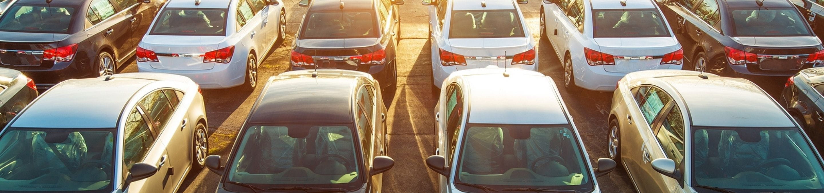 a car parked in a parking lot