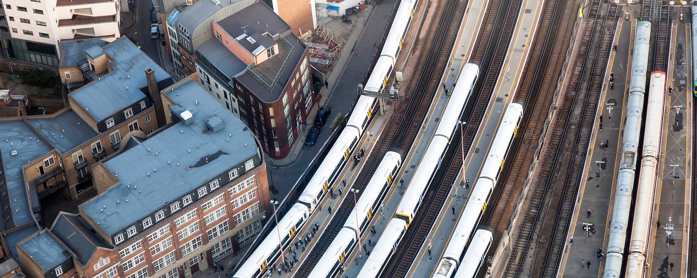 Train station - shot from above