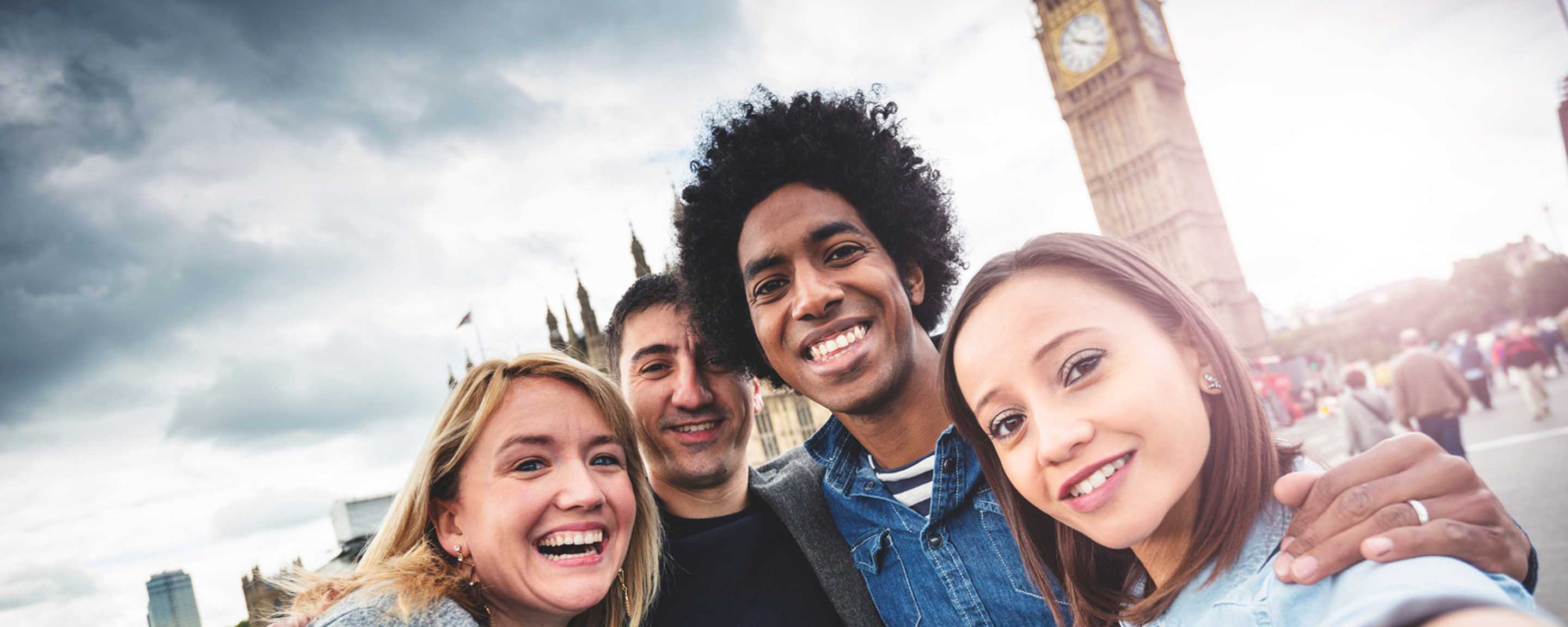 Group of young people in London