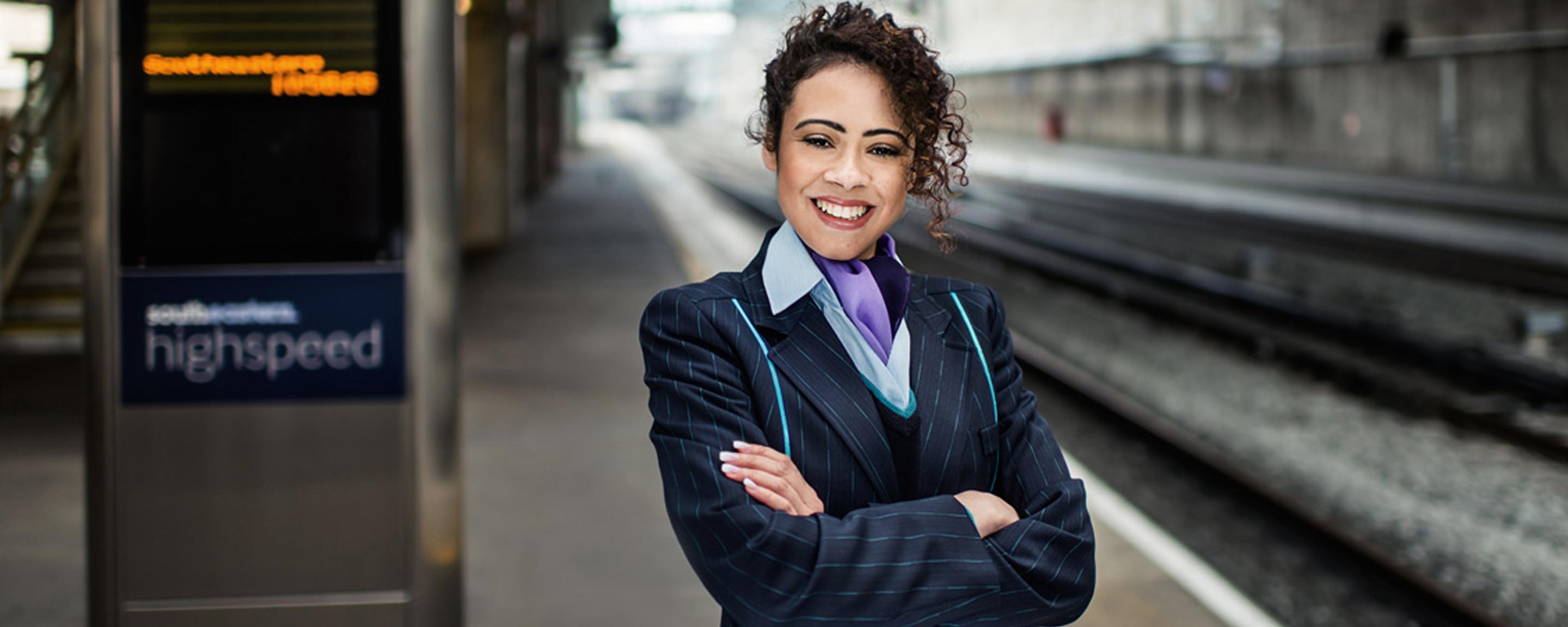 Woman smiling