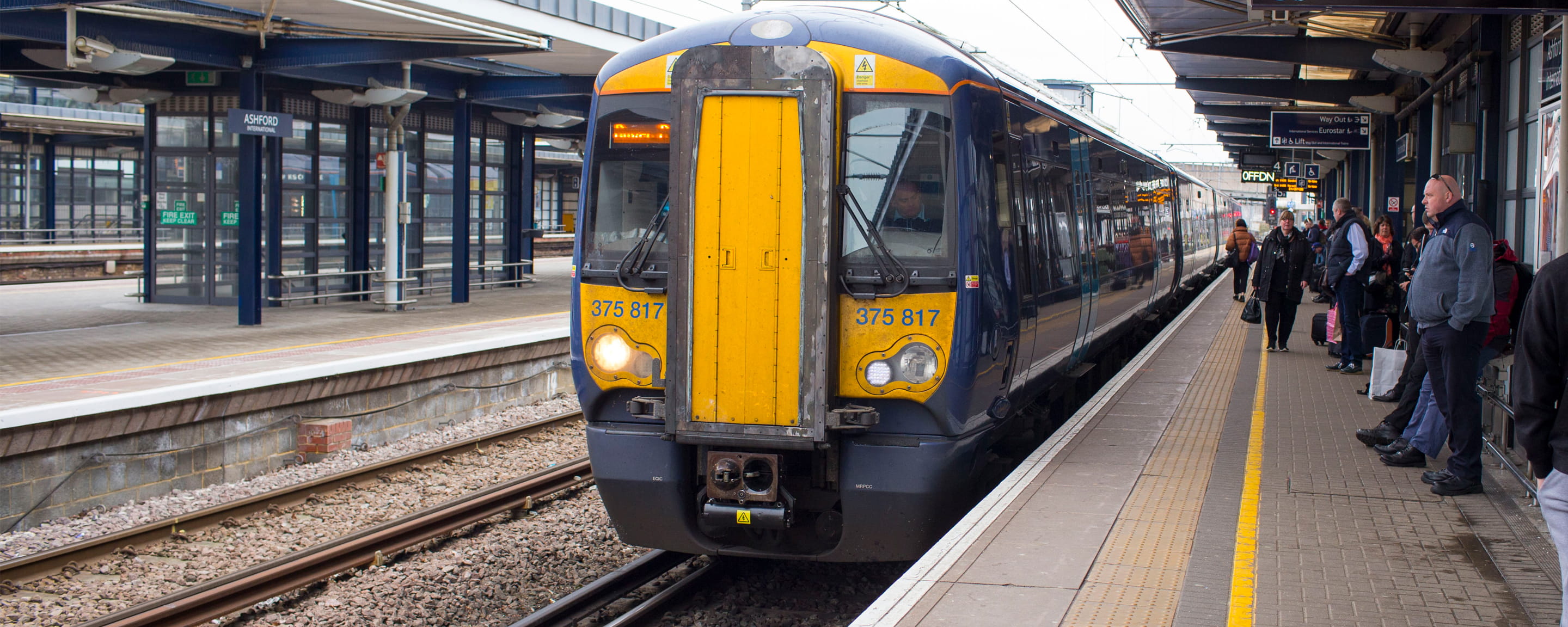 Electrostar train at platform