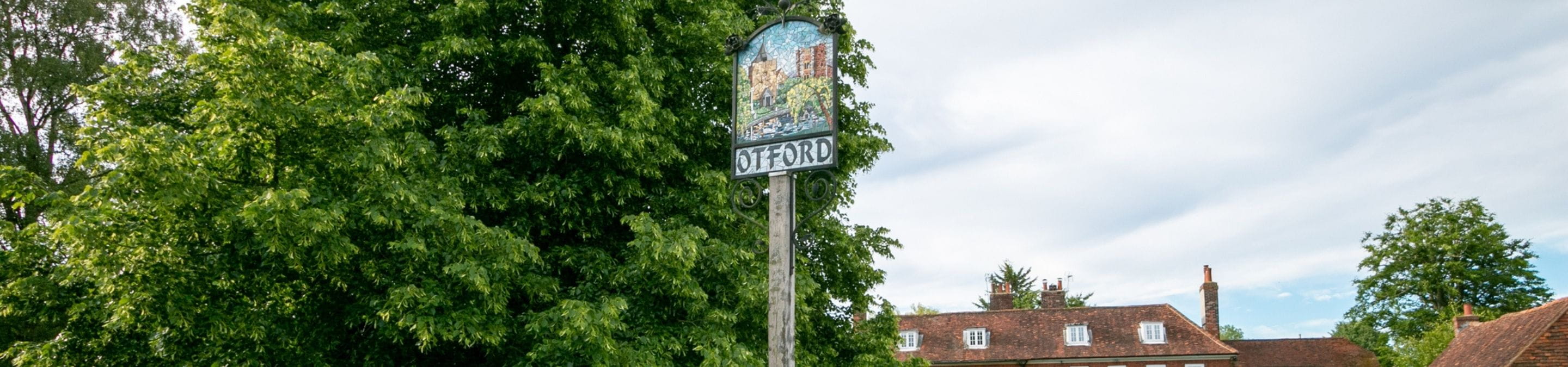 a sign on a pole