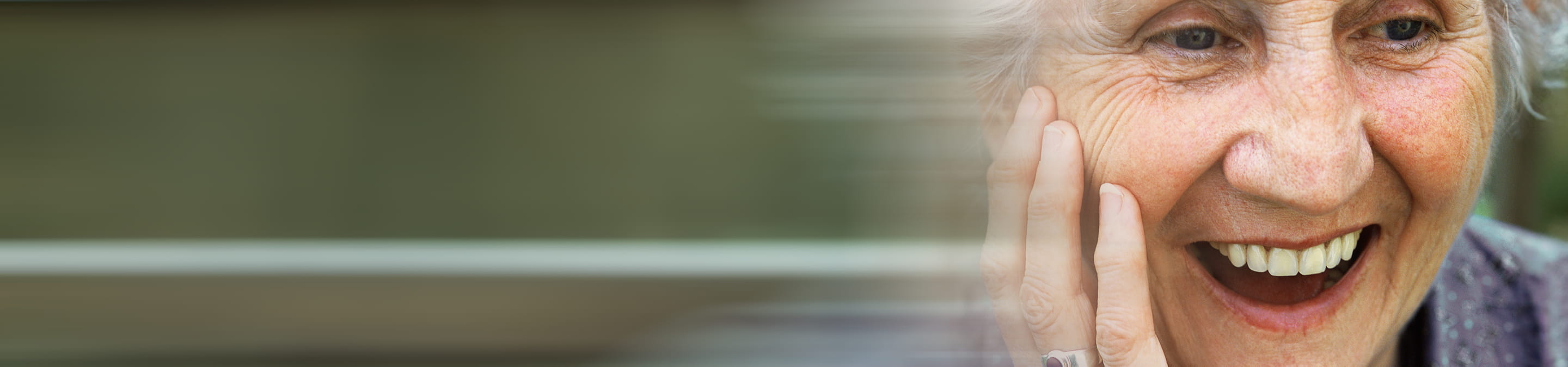 image on the right of an elderly woman