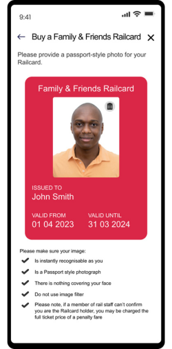 Step 3 FandF Railcard