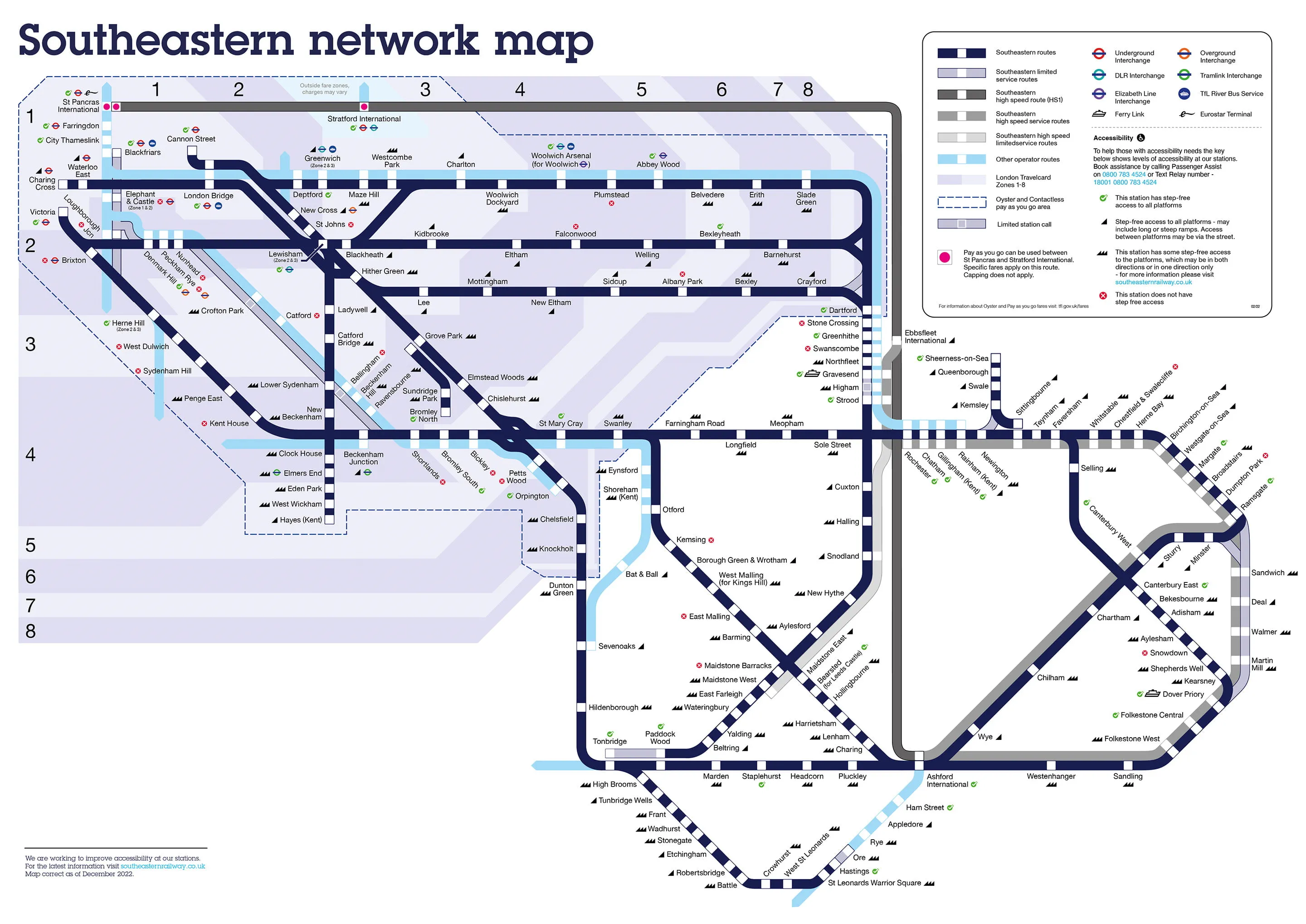 Network Route Map December 2022