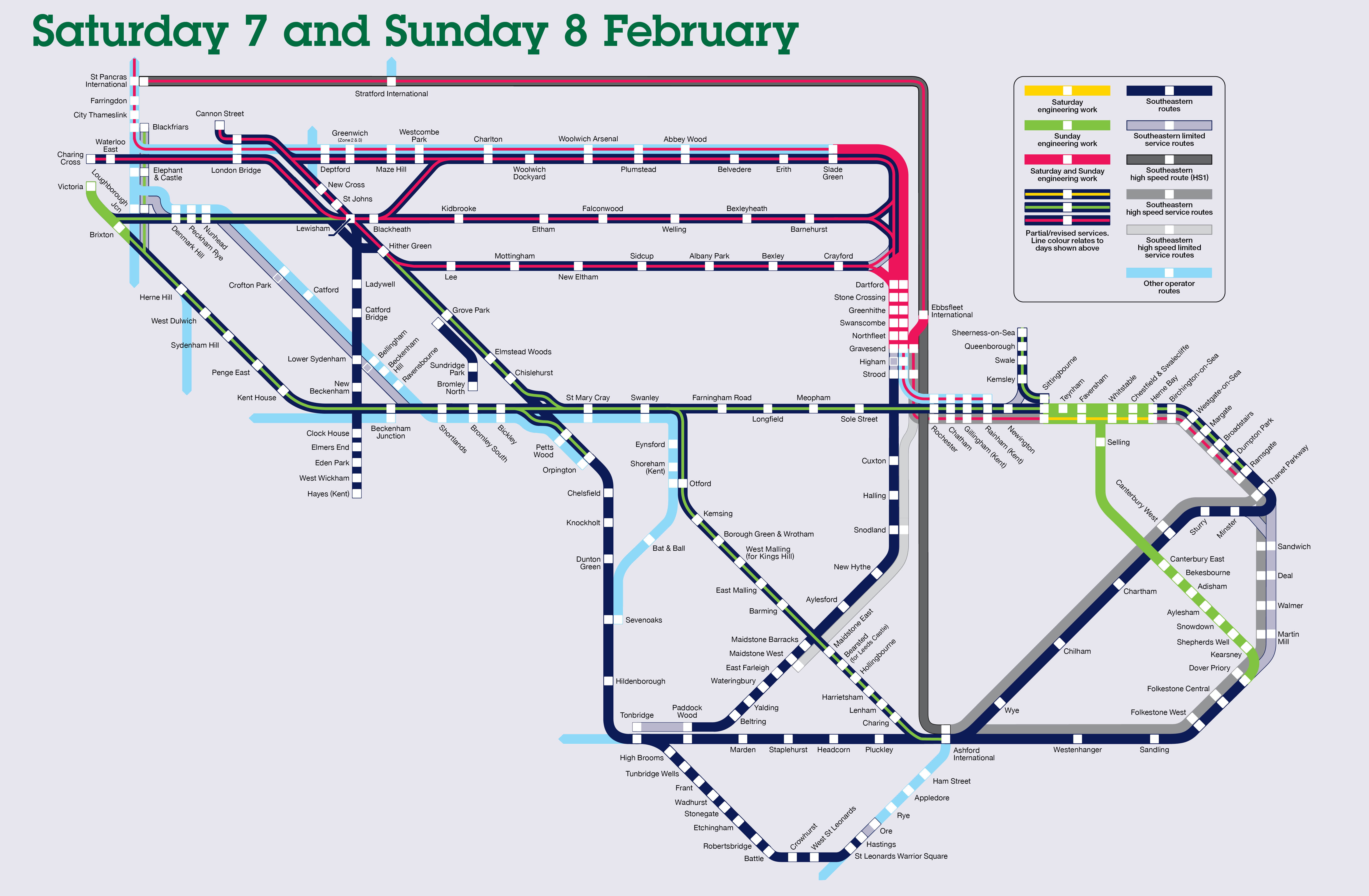 Engineering work Monday 2 to Sunday 8 Feb 26