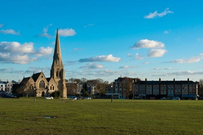 Blackheath church on the common