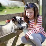 Girl with goat